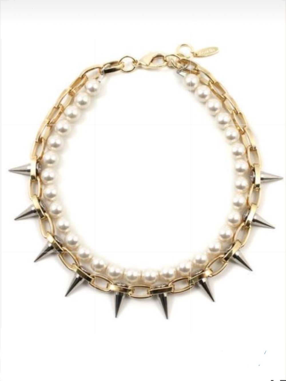 Joomi Lim Pearls and Spikes Necklace